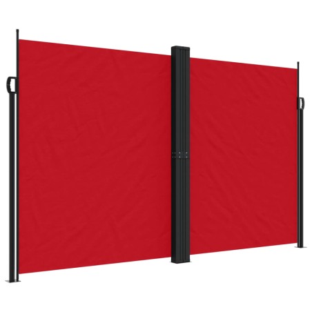 vidaXL Toldo lateral retráctil rojo 200x1000 cm