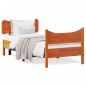 vidaXL Estructura cama con cabecero madera pino marrón cera 90x190 cm