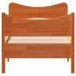 vidaXL Estructura cama con cabecero madera pino marrón cera 90x190 cm