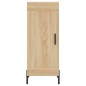 vidaXL Aparador de madera contrachapada roble Sonoma 34,5x34x180 cm