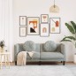 vidaXL Sofá con cojines 2 plazas terciopelo gris claro vidaXL Sofá con cojines 2 plazas terciopelo gris claro