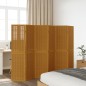 vidaXL Biombo separador de 6 paneles madera maciza paulownia marrón vidaXL Biombo separador de 6 paneles madera maciza paulownia marrón