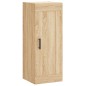 vidaXL Aparador de madera contrachapada roble Sonoma 34,5x34x180 cm