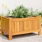 vidaXL Jardinera con forro madera maciza de acacia 54x31x30 cm vidaXL Jardinera con forro madera maciza de acacia 54x31x30 cm