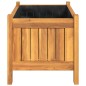 vidaXL Jardinera con forro madera maciza de acacia 54x31x30 cm vidaXL Jardinera con forro madera maciza de acacia 54x31x30 cm