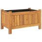 vidaXL Jardinera con forro madera maciza de acacia 54x31x30 cm vidaXL Jardinera con forro madera maciza de acacia 54x31x30 cm