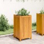 vidaXL Jardinera con forro madera maciza de acacia 42x42x75 cm vidaXL Jardinera con forro madera maciza de acacia 42x42x75 cm