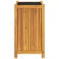 vidaXL Jardinera con forro madera maciza de acacia 42x42x75 cm vidaXL Jardinera con forro madera maciza de acacia 42x42x75 cm