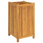 vidaXL Jardinera con forro madera maciza de acacia 42x42x75 cm vidaXL Jardinera con forro madera maciza de acacia 42x42x75 cm