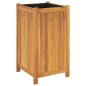 vidaXL Jardinera con forro madera maciza de acacia 42x42x75 cm vidaXL Jardinera con forro madera maciza de acacia 42x42x75 cm