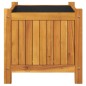 vidaXL Jardinera con forro madera maciza de acacia 42x42x40 cm vidaXL Jardinera con forro madera maciza de acacia 42x42x40 cm