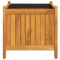 vidaXL Jardinera con forro madera maciza de acacia 42x42x40 cm vidaXL Jardinera con forro madera maciza de acacia 42x42x40 cm
