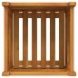 vidaXL Jardinera con forro madera maciza de acacia 42x42x40 cm vidaXL Jardinera con forro madera maciza de acacia 42x42x40 cm