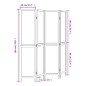 vidaXL Biombo separador de 4 paneles madera paulownia marrón oscuro vidaXL Biombo separador de 4 paneles madera paulownia marrón oscuro