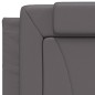 vidaXL Cama con colchón cuero sintético gris 90x190 cm vidaXL Cama con colchón cuero sintético gris 90x190 cm