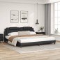 vidaXL Cama con colchón cuero sintético negro 200x200 cm vidaXL Cama con colchón cuero sintético negro 200x200 cm