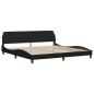 vidaXL Cama con colchón cuero sintético negro 200x200 cm vidaXL Cama con colchón cuero sintético negro 200x200 cm