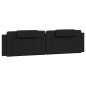 vidaXL Cama con colchón cuero sintético negro 200x200 cm vidaXL Cama con colchón cuero sintético negro 200x200 cm