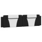 vidaXL Cama con colchón cuero sintético negro y blanco 200x200 cm vidaXL Cama con colchón cuero sintético negro y blanco 200x200 cm