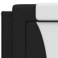 vidaXL Cama con colchón cuero sintético negro y blanco 200x200 cm vidaXL Cama con colchón cuero sintético negro y blanco 200x200 cm