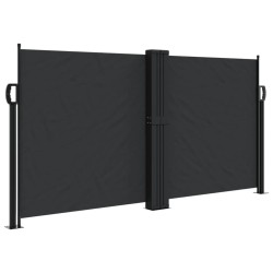 vidaXL Toldo lateral retráctil negro 120x600 cm