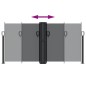 vidaXL Toldo lateral retráctil negro 120x600 cm vidaXL Toldo lateral retráctil negro 120x600 cm
