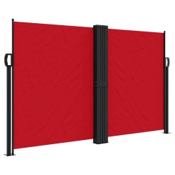 vidaXL Toldo lateral retráctil rojo 140x600 cm