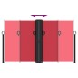 vidaXL Toldo lateral retráctil rojo 140x600 cm vidaXL Toldo lateral retráctil rojo 140x600 cm