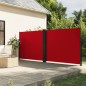 vidaXL Toldo lateral retráctil rojo 160x600 cm vidaXL Toldo lateral retráctil rojo 160x600 cm