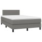 vidaXL Cama box spring con colchón y LED tela marrón oscuro 120x190 cm vidaXL Cama box spring con colchón y LED tela marrón oscuro 120x190 cm