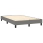 vidaXL Cama box spring con colchón y LED tela marrón oscuro 120x190 cm vidaXL Cama box spring con colchón y LED tela marrón oscuro 120x190 cm