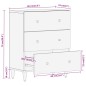 vidaXL Armario auxiliar madera maciza de mango 60x33x75 cm vidaXL Armario auxiliar madera maciza de mango 60x33x75 cm