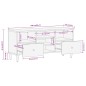 vidaXL Mueble de TV madera maciza de mango 100x33x46 cm