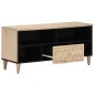 vidaXL Mueble de TV madera maciza de mango 100x33x46 cm