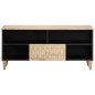 vidaXL Mueble de TV madera maciza de mango 100x33x46 cm