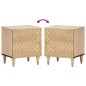 vidaXL Mesitas de noche 2 uds madera maciza de mango 40x33x46 cm vidaXL Mesitas de noche 2 uds madera maciza de mango 40x33x46 cm