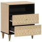vidaXL Mesita de noche madera maciza de mango 50x33x60 cm vidaXL Mesita de noche madera maciza de mango 50x33x60 cm