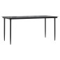 vidaXL Set comedor jardín 9 pzas y cojines ratán sintético negro gris vidaXL Set comedor jardín 9 pzas y cojines ratán sintético negro gris