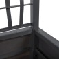 vidaXL Jardinera con enrejado PP gris oscuro 80x36x140 cm vidaXL Jardinera con enrejado PP gris oscuro 80x36x140 cm