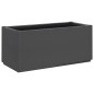 vidaXL Jardinera PP gris oscuro 80x36x35 cm vidaXL Jardinera PP gris oscuro 80x36x35 cm