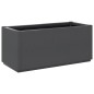 vidaXL Jardinera PP gris oscuro 80x36x35 cm vidaXL Jardinera PP gris oscuro 80x36x35 cm