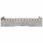 vidaXL Cama con cajones madera de ingeniería gris hormigón 75x190 cm vidaXL Cama con cajones madera de ingeniería gris hormigón 75x190 cm
