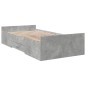 vidaXL Cama con cajones madera de ingeniería gris hormigón 75x190 cm vidaXL Cama con cajones madera de ingeniería gris hormigón 75x190 cm