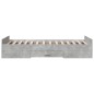 vidaXL Cama con cajones madera ingeniería gris hormigón 90x200 cm vidaXL Cama con cajones madera ingeniería gris hormigón 90x200 cm