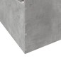 vidaXL Cama con cajones madera ingeniería gris hormigón 90x200 cm vidaXL Cama con cajones madera ingeniería gris hormigón 90x200 cm