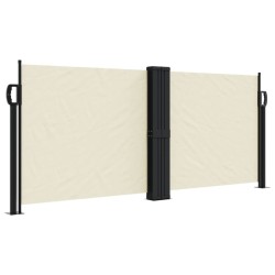 vidaXL Toldo lateral retráctil crema 100x600 cm