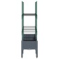 vidaXL Jardinera con enrejado PP gris 120x40x142,5 cm vidaXL Jardinera con enrejado PP gris 120x40x142,5 cm