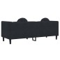 vidaXL Sofá con cojines 3 plazas terciopelo negro vidaXL Sofá con cojines 3 plazas terciopelo negro