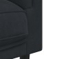 vidaXL Sofá con cojines 3 plazas terciopelo negro vidaXL Sofá con cojines 3 plazas terciopelo negro