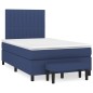 vidaXL Cama box spring con colchón tela azul 120x190 cm vidaXL Cama box spring con colchón tela azul 120x190 cm
